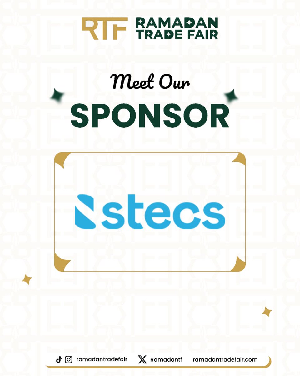We’re excited to introduce <a href="/Stecsng/">Stecs.ng</a> an official sponsor of RTF! 🎉✨🤍

Thank you for partnering with us.

Still hesitating to grab your tickets? 😌
Grab your ticket now and be part of the experience. Link in bio