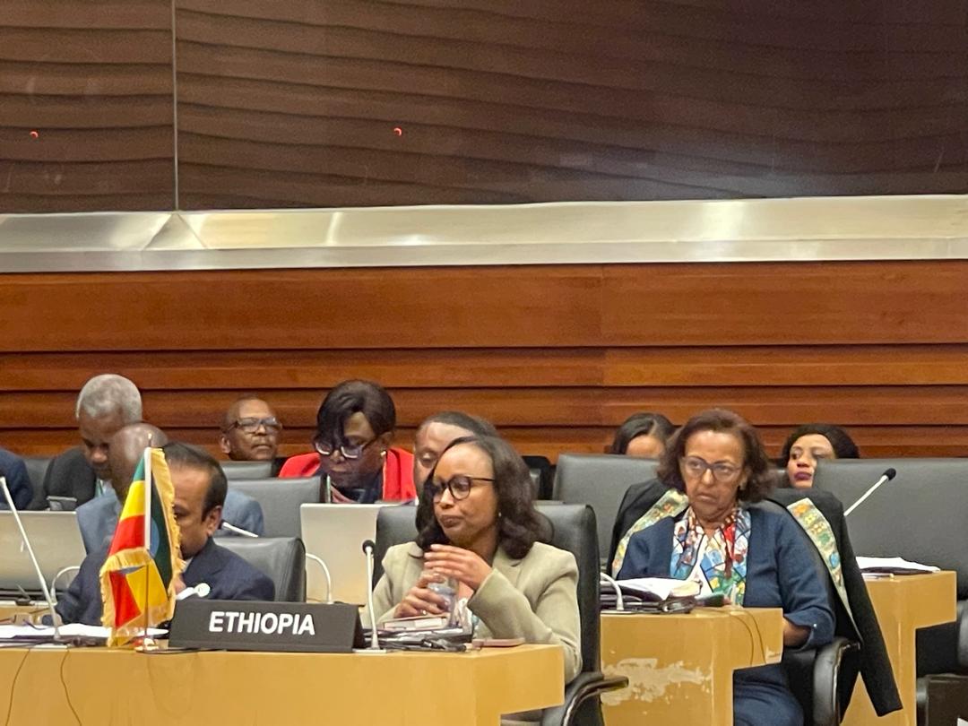 MFAEthiopia's tweet photo. The Committee of African Heads of State and Government on Climate Change (#CAHOSCC) convened a High-Level Meeting at the @_AfricanUnion Headquarters in Addis Ababa, #Ethiopia. Click on the link below for more: https://t.co/x1wfMkUbvW https://t.co/vsaxlpN53w