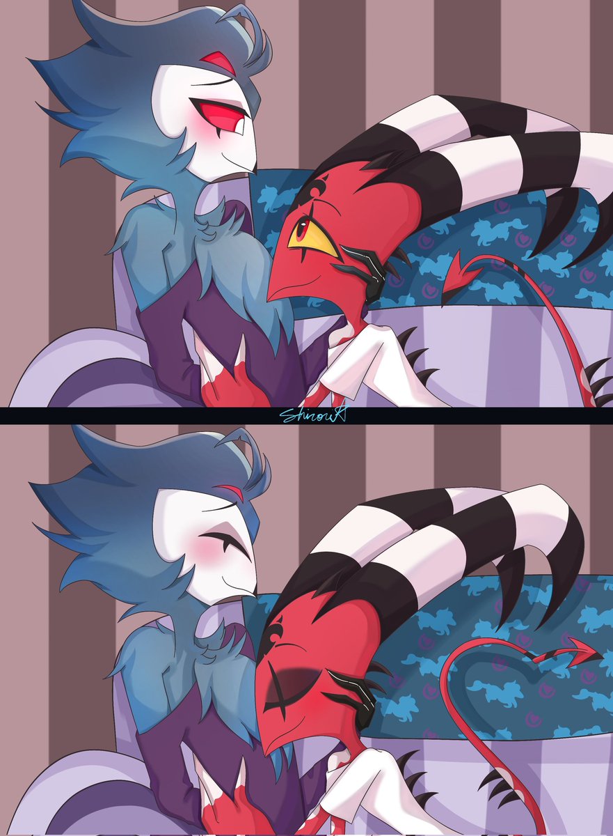ShiroriArts's tweet photo. Reposting my favorite Stolitzø fanart for Valentine's day 

#Stolitz #HelluvaBossFanart #HellluvaBoss #Stolas #Blitzø https://t.co/llE71Foatu