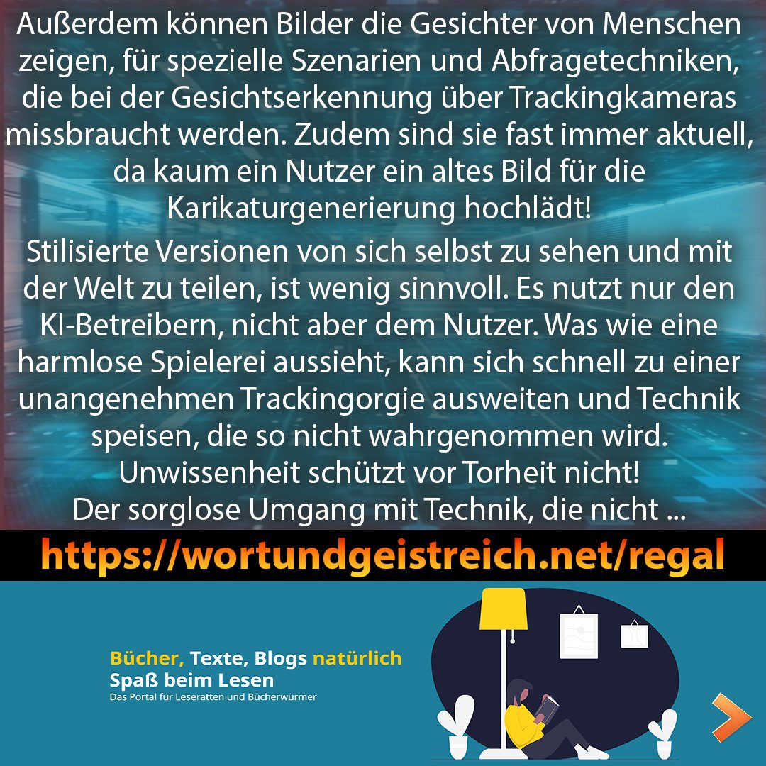 LettersKat's tweet photo. 𝗔𝗿𝘁𝗶𝗸𝗲𝗹 𝗳𝘂̈𝗿 𝗟𝗲𝘀𝗲𝗿❗
bei WORT UND GEISTREICH

Kompletter Artikel hier:
https://t.co/8g2Dh12et3

𝗞𝗜-𝗞𝗮𝗿𝗶𝗸𝗮𝘁𝘂𝗿𝗲𝗻 𝗴𝗲𝗵𝗲𝗻 𝘃𝗶𝗿𝗮𝗹ⵑ
von 𝗟𝗢𝗨𝗜𝗦 𝗠𝗘𝗟𝗟𝗢𝗬
〰️〰️〰️〰️〰️〰️〰️〰️
#wortundgeistreich #louismelloy  #karikatur #ki #kuenstlicheintelligenz https://t.co/ZgqvKnOAW6