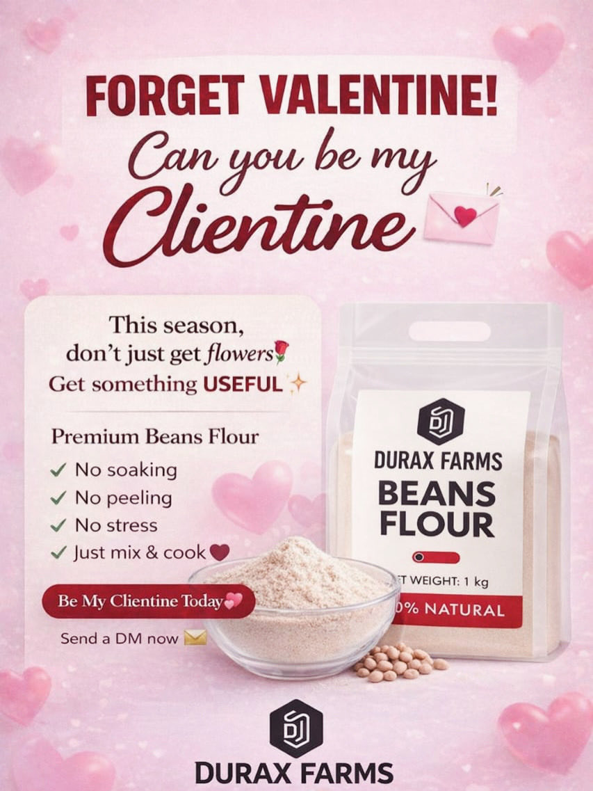 DuraxFarms's tweet photo. Forget Valentine… Can you be my Clientine instead? 😌💕
Abeg, love is sweet…
but have you tried convenience? 😂🤎
Why stress yourself when solution dey?
No stress. No long process. Just smooth cooking and soft life 😌✨
#farming #agriculture #farmingmemes #memes #TrendingNow https://t.co/HYNbVhMHEg