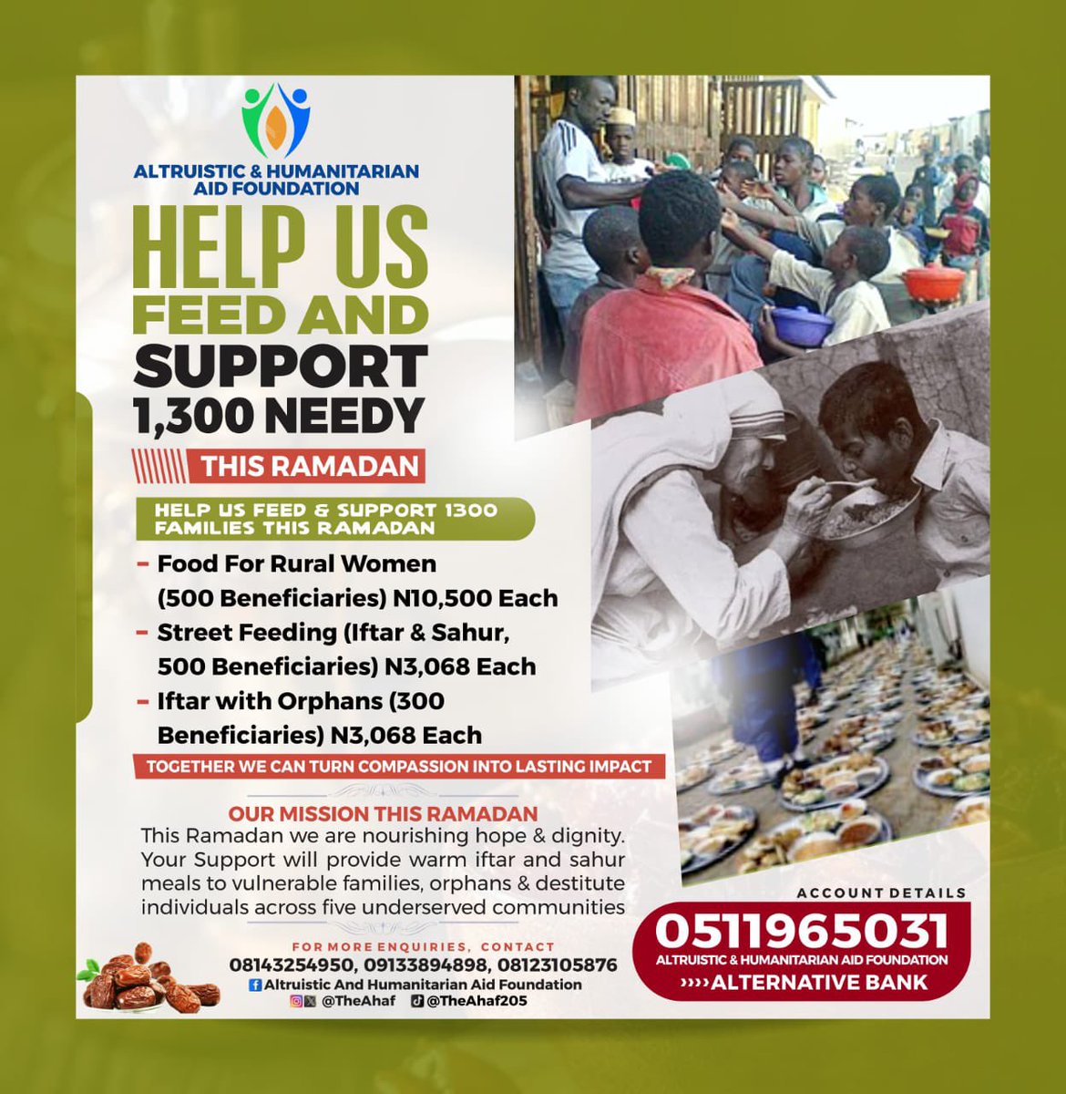 Altruistic & Humanitarian Aid Foundation tweet media