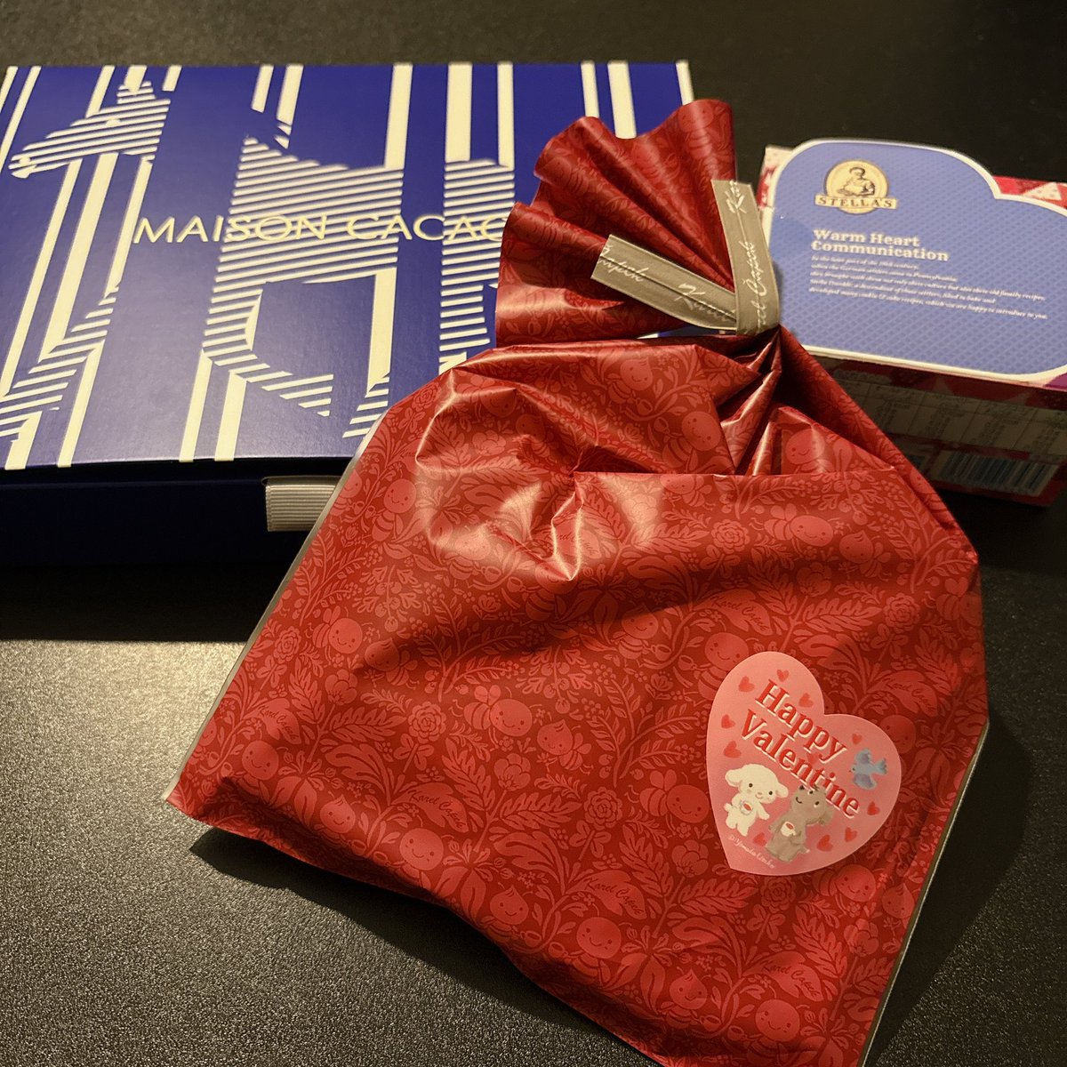 今年も同僚と部下にバレンタインを貰いました🍫 あ････ありがてえっ･･････！