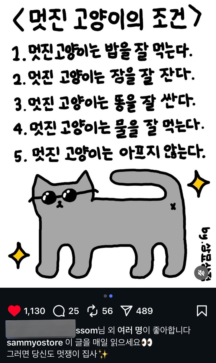 1139pm's tweet image. 고양이들아 이 글을 매일 읽어줘
(출처: 인스타 삼묘상점)