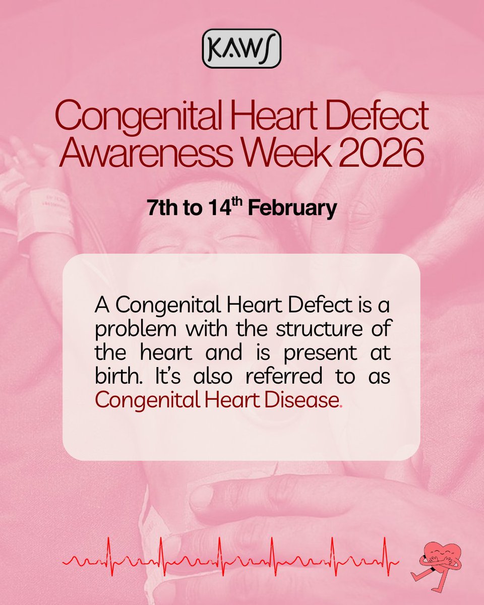 kawsurgeons_KE's tweet photo. As we commemorate International CHD Awareness day:
know the symptoms
Understand the risk factors
Seek care early💜
#CHDAwarenessWeek #CongenitalHeartDisease #ChildHealth #KAWS #Womeninsurgery https://t.co/Gf69svFJPs