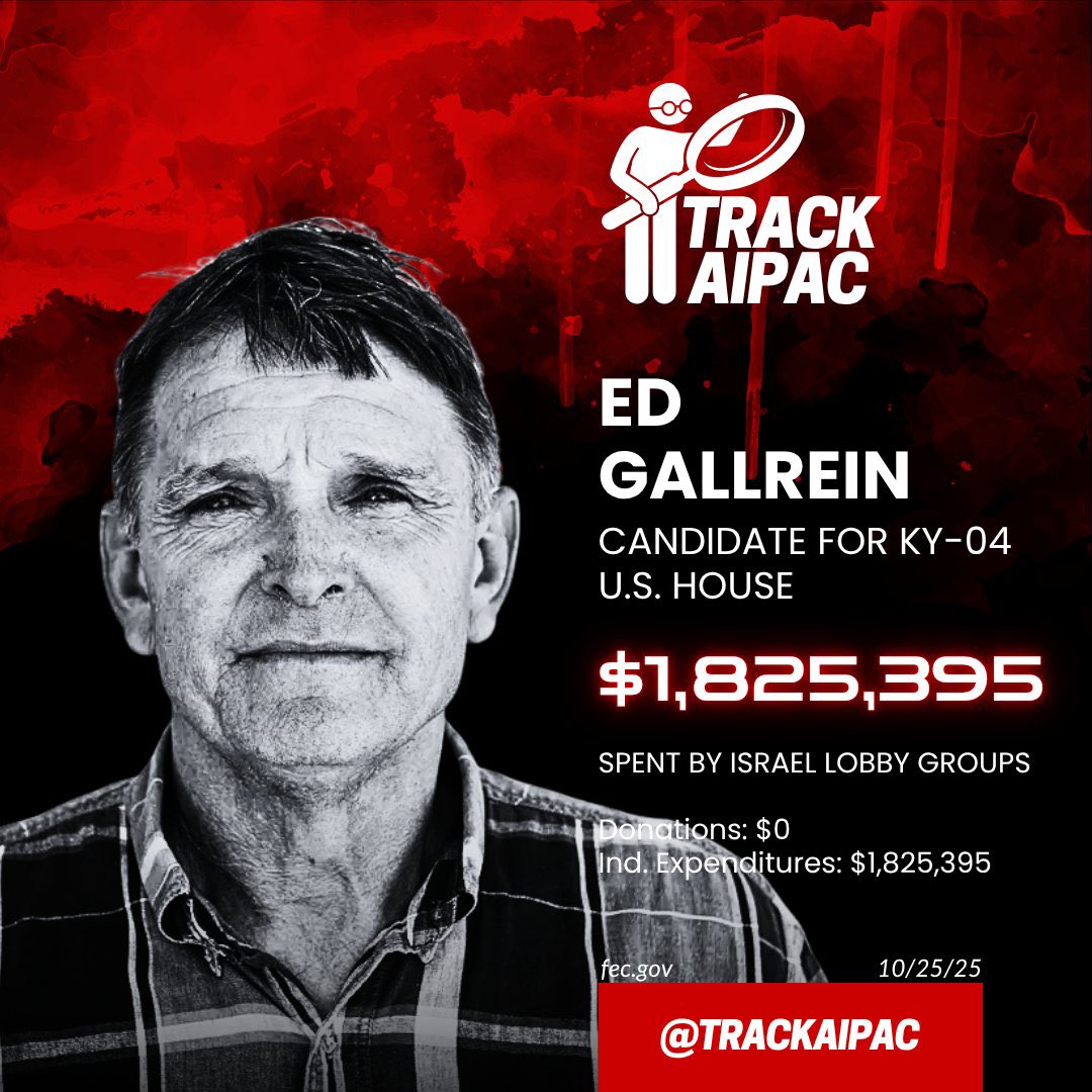 <a href="/EdGallrein/">Ed Gallrein</a> Why are you so quiet about the Epstein pedophilia scandal? Is it because your entire campaign is funded by Israel?