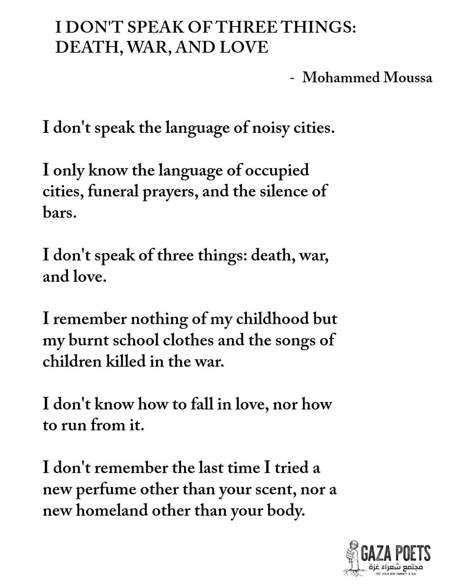 Gaza Poets Society tweet media