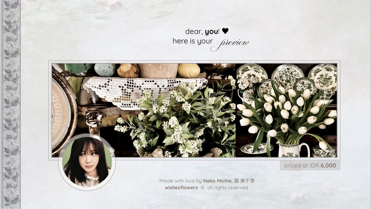 wishesflowers's tweet image. a repost would be very appreciated! 🌺

#zonauang  #zonajajan |  evening, loves! I have (56) ready stock layout from Giselle of AESPA (Wacky WiLLy edition!). priced at IDR 6,000 and already available in JPNGs for avatars. knock and ring my bell if you are interested! 🌼 🌌 🤍
