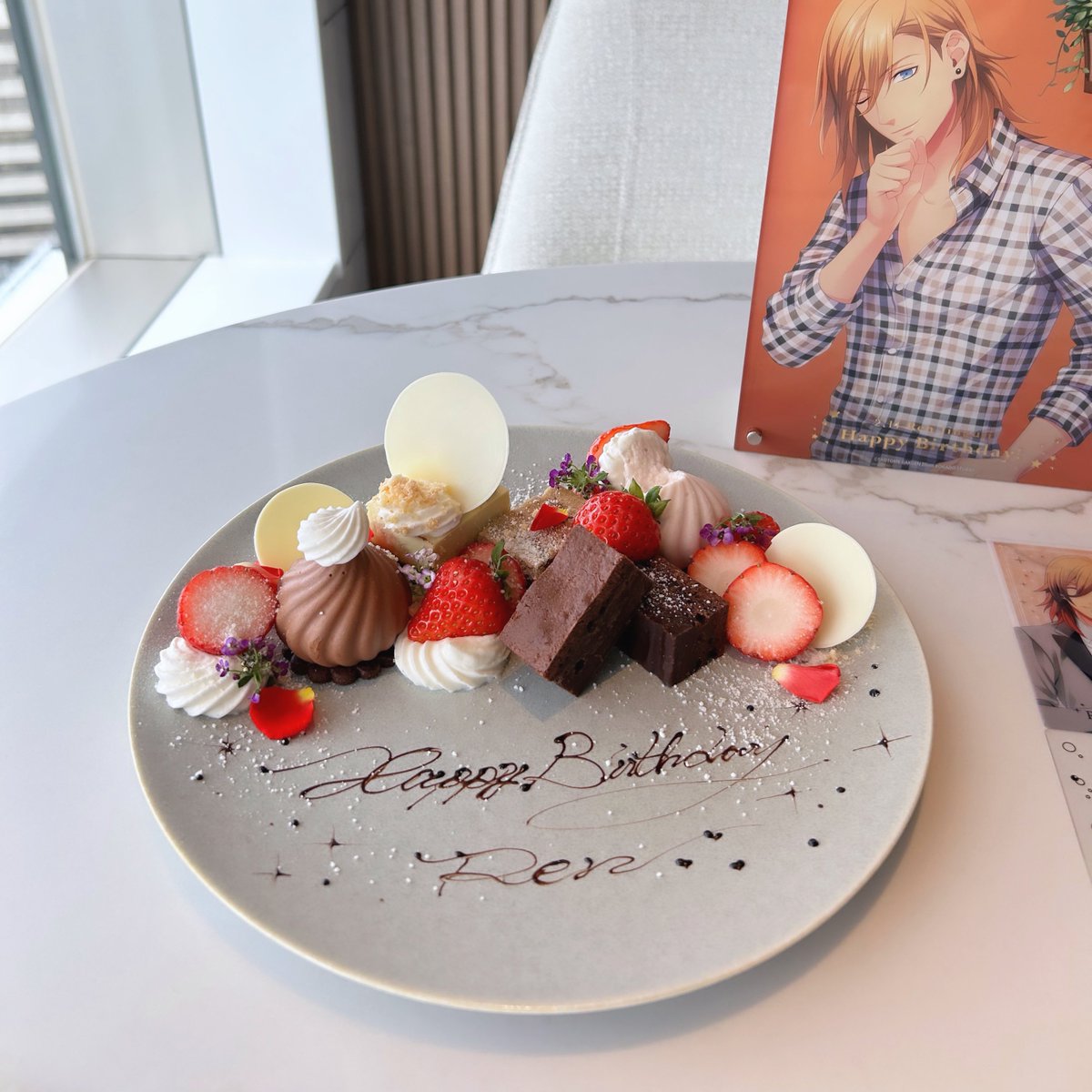 DBmL_0214's tweet photo. れん仕事でいないけどバースデープレートでお祝いしてきた！
改めて誕生日おめでとう🧡✨️

#utapri_ren_BD2026 https://t.co/2MGgdtXsU9