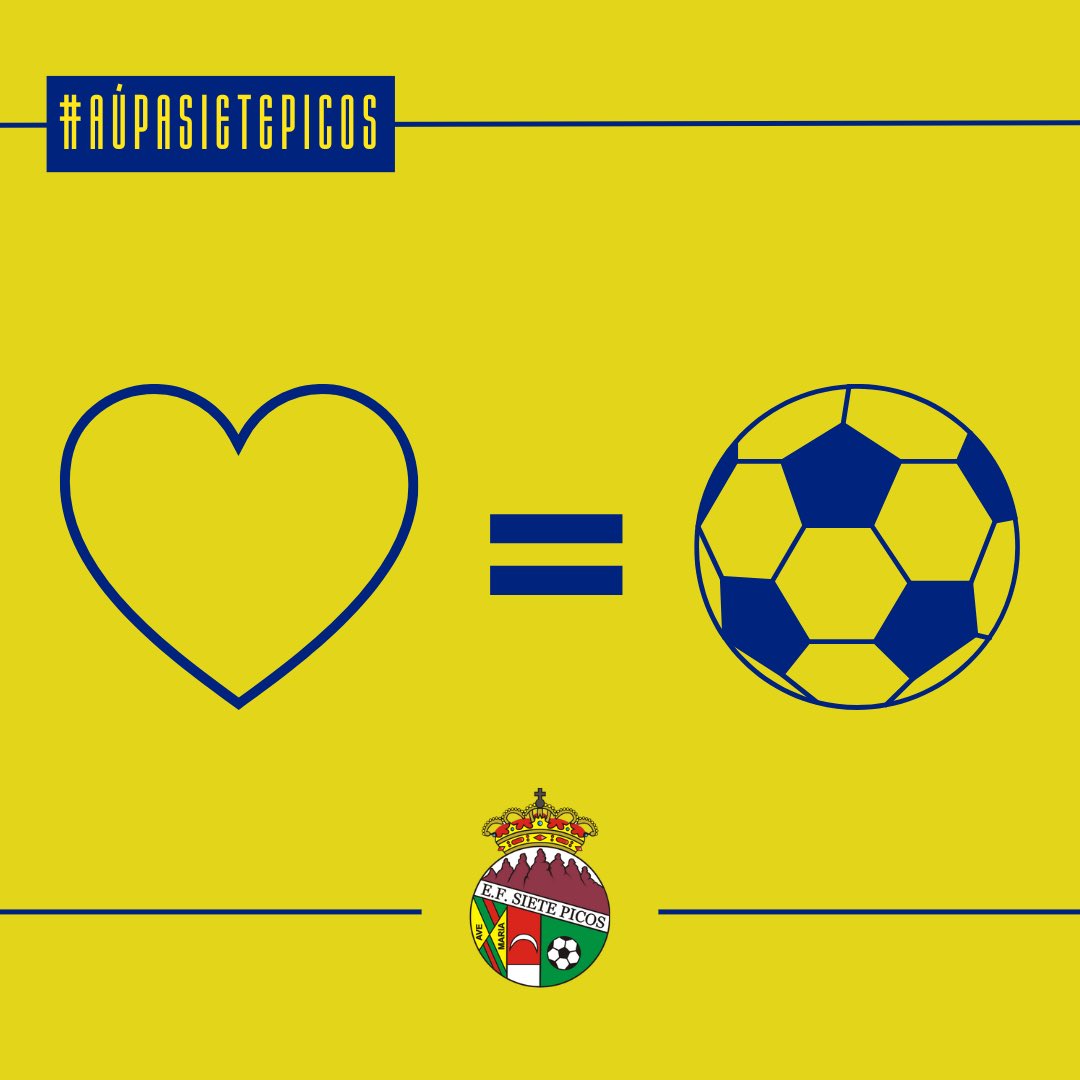 🟡🔵

❤️ Pese a no poder celebrarlo en el campo hoy, os deseamos un feliz día de San Valentín, en el que dejamos claro que nuestro amor es la pasión por el FÚTBOL. ⚽

💘 ¡Feliz día de San Valentín!

#LoMejorEstáPorVolver #AúpaSietePicos💛💙