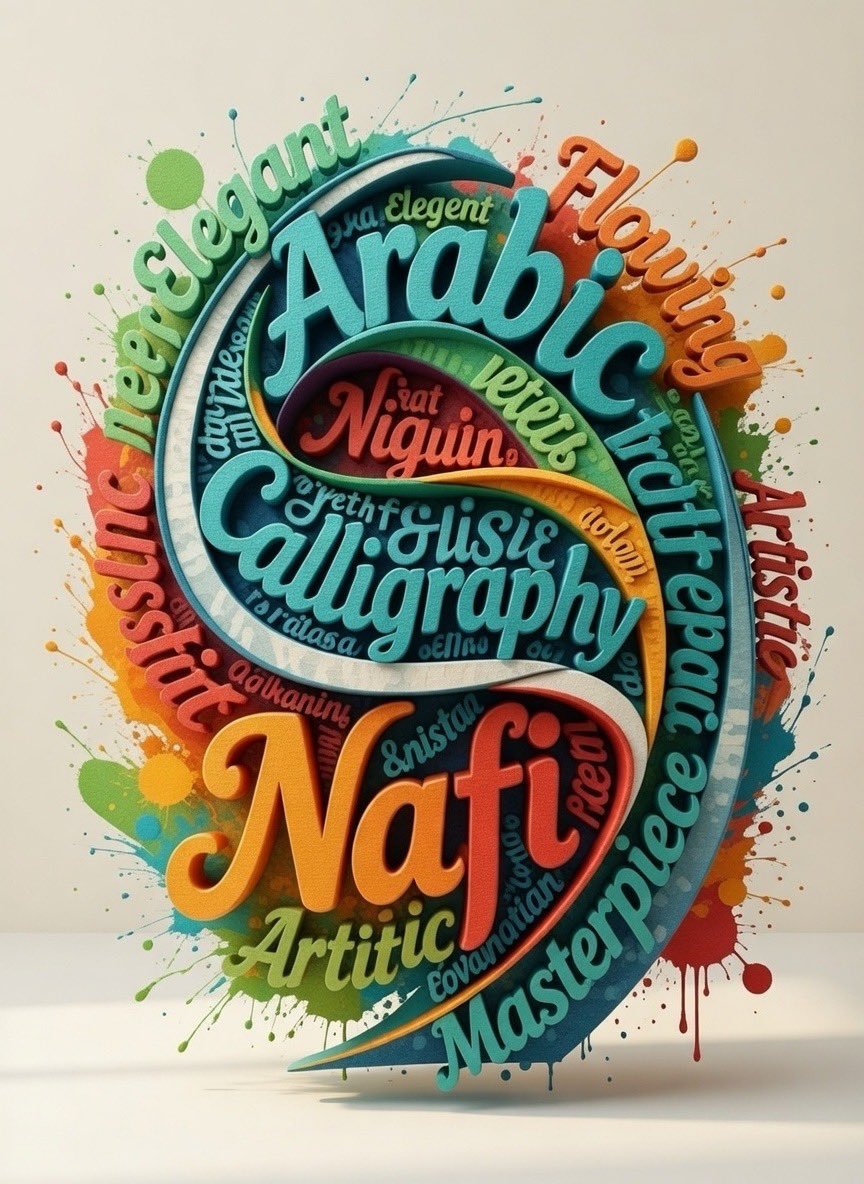 Callligrapher's tweet photo. #خط_عربي #arabiccalligraphy #nafi_hakki #نافع_حقي #calligraphylettering #AIart︎ #digitalart #digitalartwork #digital_design
#لوحات https://t.co/qJAJdZPmOp