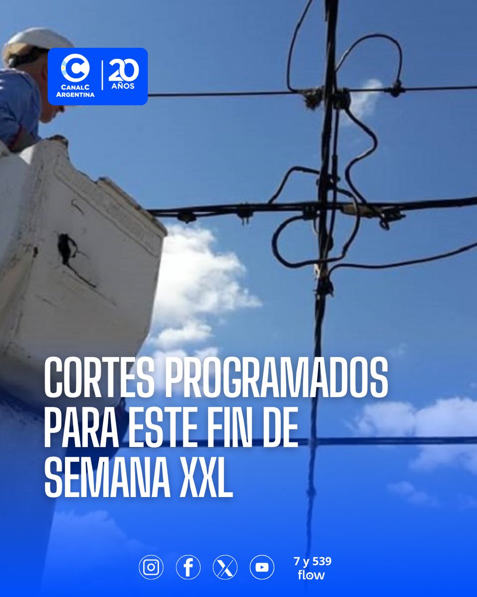 👷Conocé en detalle qué zonas y franjas horarias estarán alcanzadas por las tareas.
canalc.com.ar/epec-informo-l…