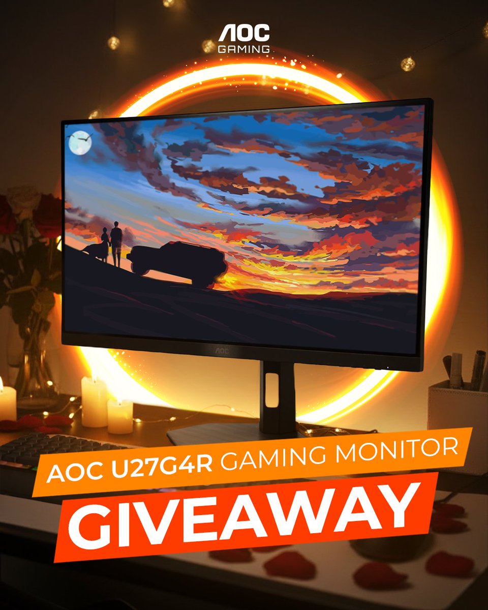 No duo for Valentine’s Day? No worries, this Dual Frame AOC U27G4R monitor has your back 💘

To enter:

✅Follow <a href="/AGONbyAOC/">AGON by AOC</a>
❤️Like and repost this post
✍️Tag your friend

Winner will be announced on February 20th, GL!
