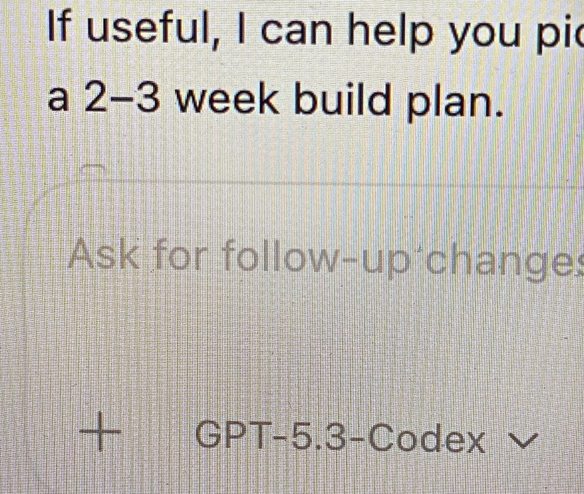 _repnz's tweet photo. So lovely. C’mon Codex stop being so humble, you and I but know that’s actually 2-3 hours build plan… #OpenAI #codex https://t.co/on3DVkgWpP