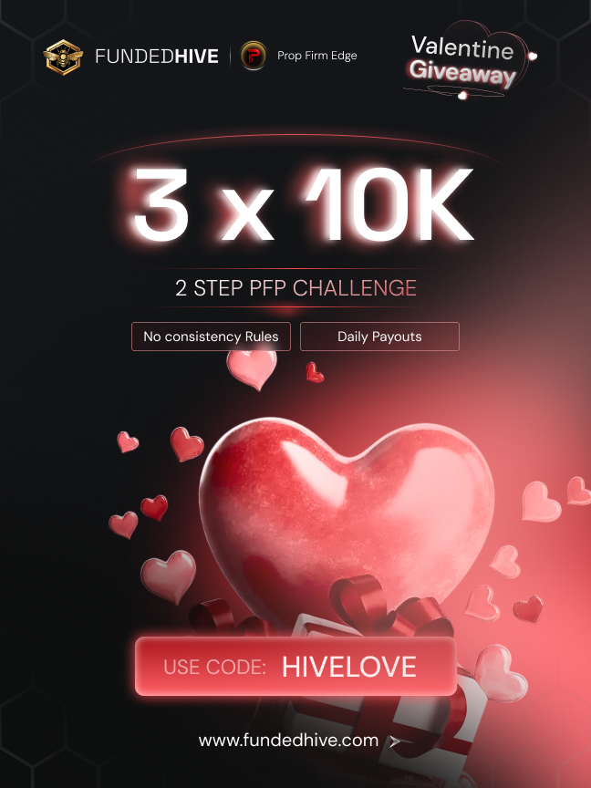 Propfirmedge's tweet image. ⚡ 3 × $10,000 Challenges Giveaway
In partnership with Funded Hive 🎁🚀

1️⃣ Follow - @Propfirmedge 
@FundedHive | @propfirmsplaza 

2️⃣ Like, Repost 🔁 &amp;amp; Tag your friends ❤️

3️⃣ Comment "HIVE" to complete the tasks!

Use code: HIVELOVE
(Buy 1, Get 1 for free)

3 winners - Limited