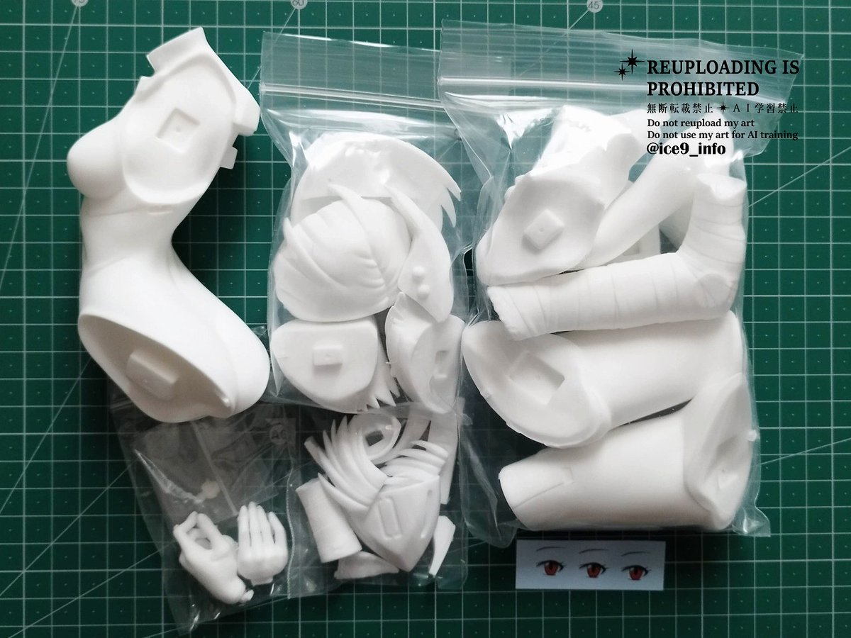 綾波レイ 半身像 全高約24cm 22000円（税込み） アイデカール付き 未