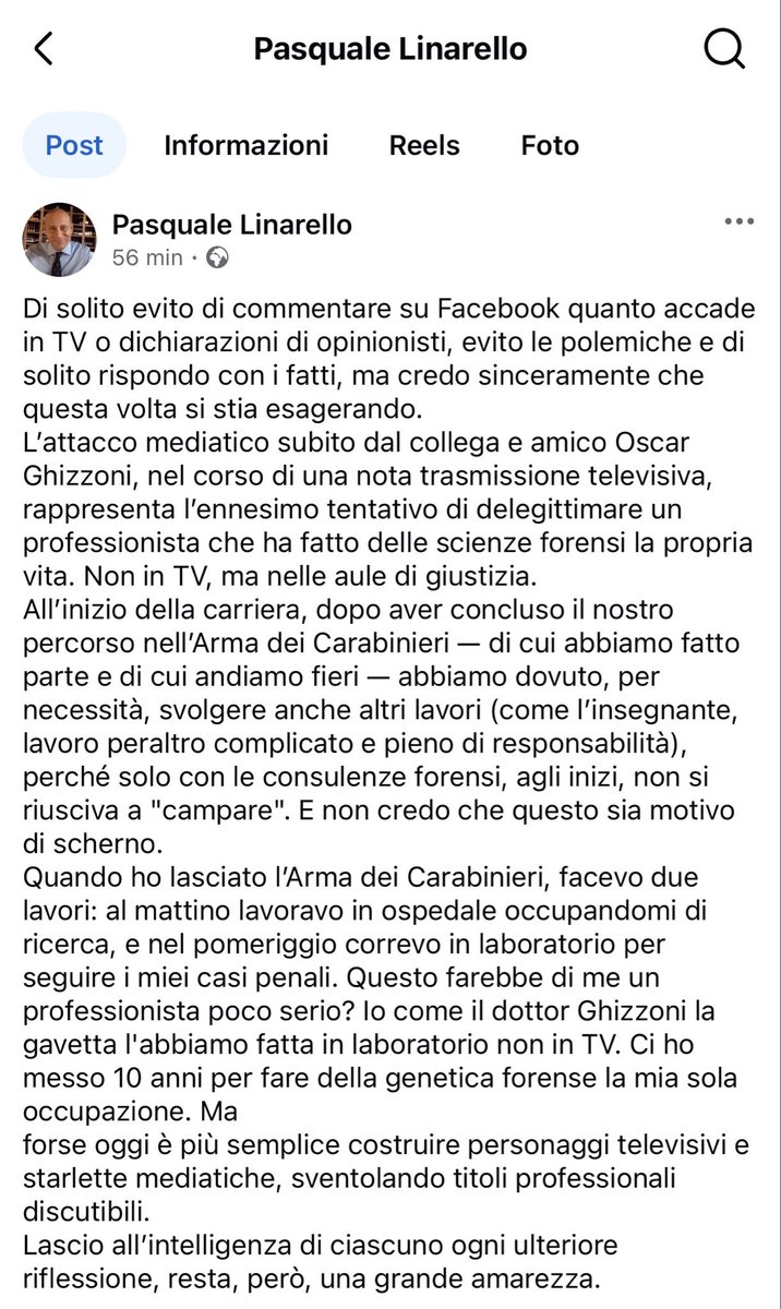 L'onestà è la dignità  sono cose rare oggi e non si possono comprare. Grazie Dottor Linarello #Garlasco