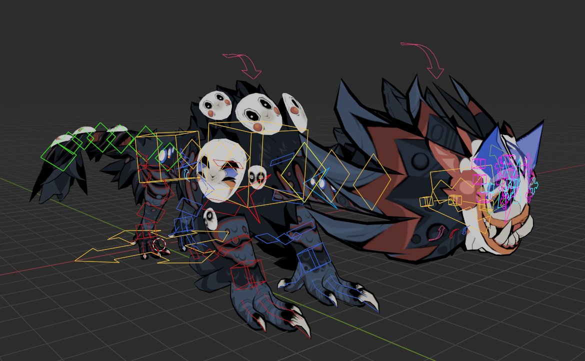 badlazyred's tweet photo. decided to show some extra screenshots of the stylized Shararook model I finished a month ago.
Proud that folks on Pinterest called it AI-generated, lol

@Sonar_Games

#CreaturesOfSonaria #Blender3d #blender #Shararook #CoS https://t.co/1WQt3RcSoa