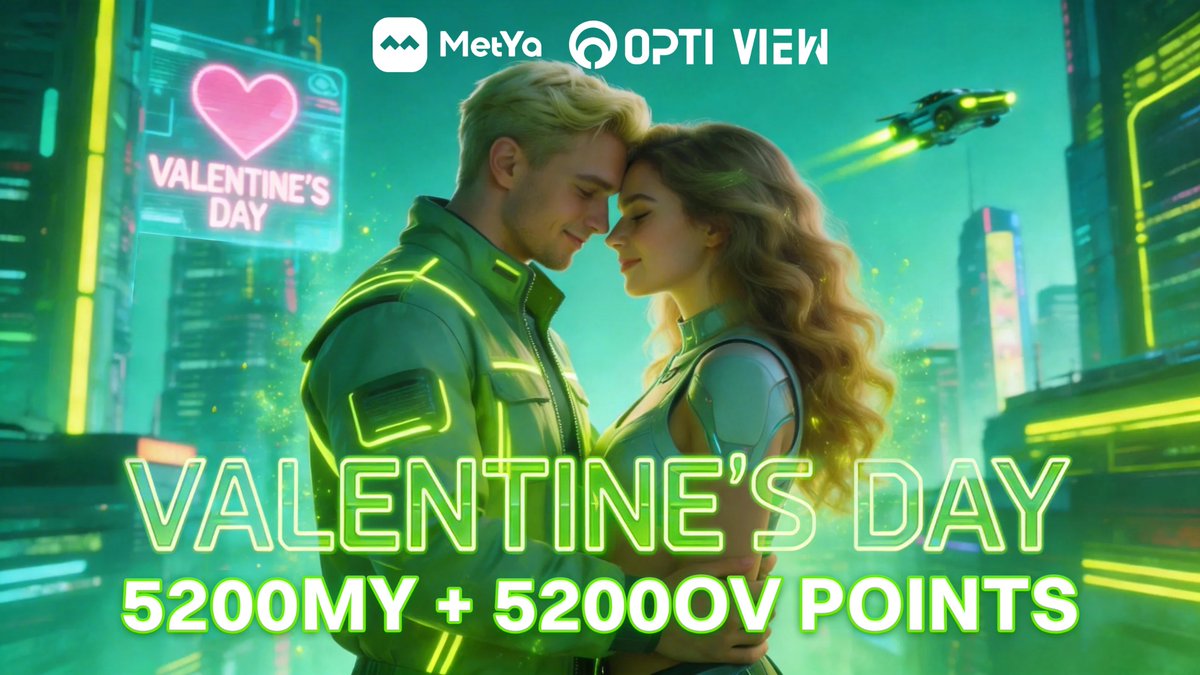 💘 Kindred Spirit Valentine — <a href="/metyacom/">METYA</a> × <a href="/optiview_x/">OptiView Official</a>

This Valentine’s Day, shout out the one who brings signal into your Web3 journey.
Your alpha buddy. Your builder friend. Your “GM, let’s cook” partner. 🤝

✅ How to join
1.RT this post
2.Comment your BSC address
3.Tag your