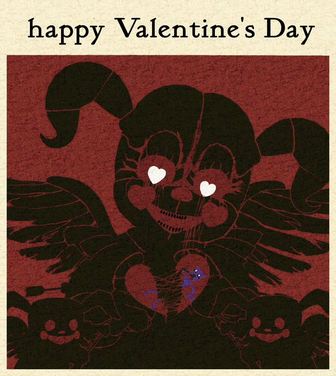 It's her day yet again!
This is a little idea i had for her, personally i think i could have done a better job but
Happy Valentine's day from heartsick baby!
#fivenightsatfreddys #sisterlocation #circusbaby #heartsickbaby #fnaf #fnafspecialdelivery #fnafar #fnafsl #plushbaby