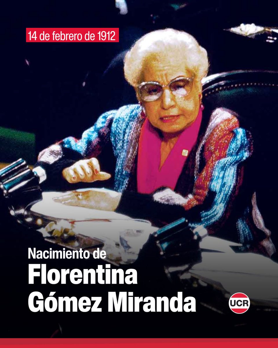 Recordamos a Florentina Gómez Miranda a 114 años de su nacimiento. Fue protagonista de conquistas que cambiaron la vida de las mujeres: divorcio vincular, patria potestad compartida, pensión para concubinas y el cupo femenino con Margarita Malharro de Torres y Norma Fonte 🇵🇱🇦🇷