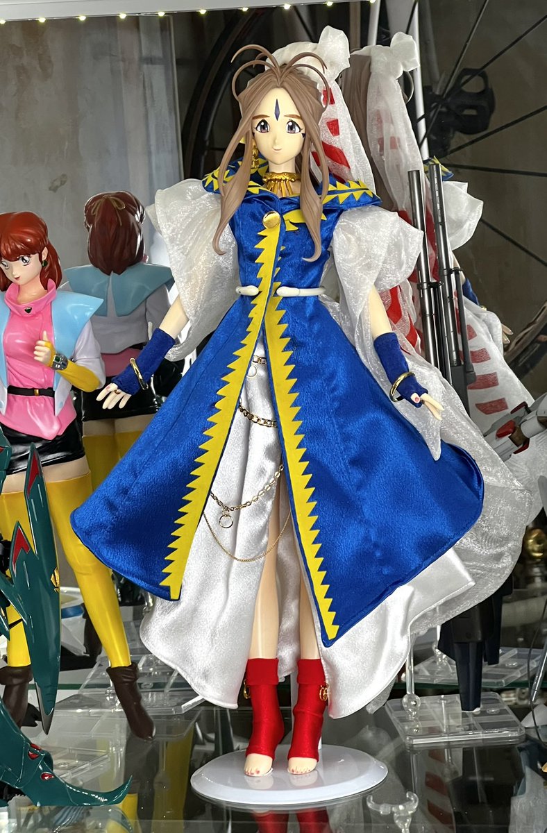 ボークス 1/4 究極版ベルダンディー 女神服』 真鍮線通して接着した