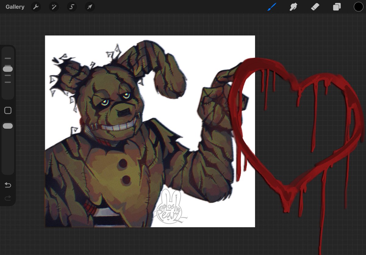 happy valentine’s day from springtrap! he is escaping! help! 

#fnaf