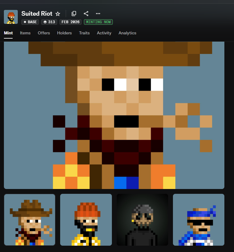 Again, nice try!

Please be aware of FAKE collection pages. 

We are NOT live.

Original (REAL) collection page: 
opensea.io/collection/sui…

The below is FAKE.