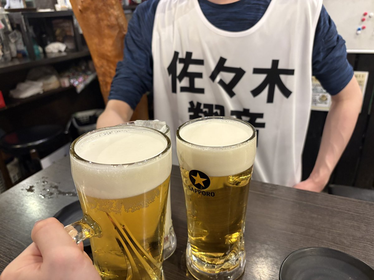 対面のぺぺがビブスでしんどい、でも、、 佐々木翔音は偉い