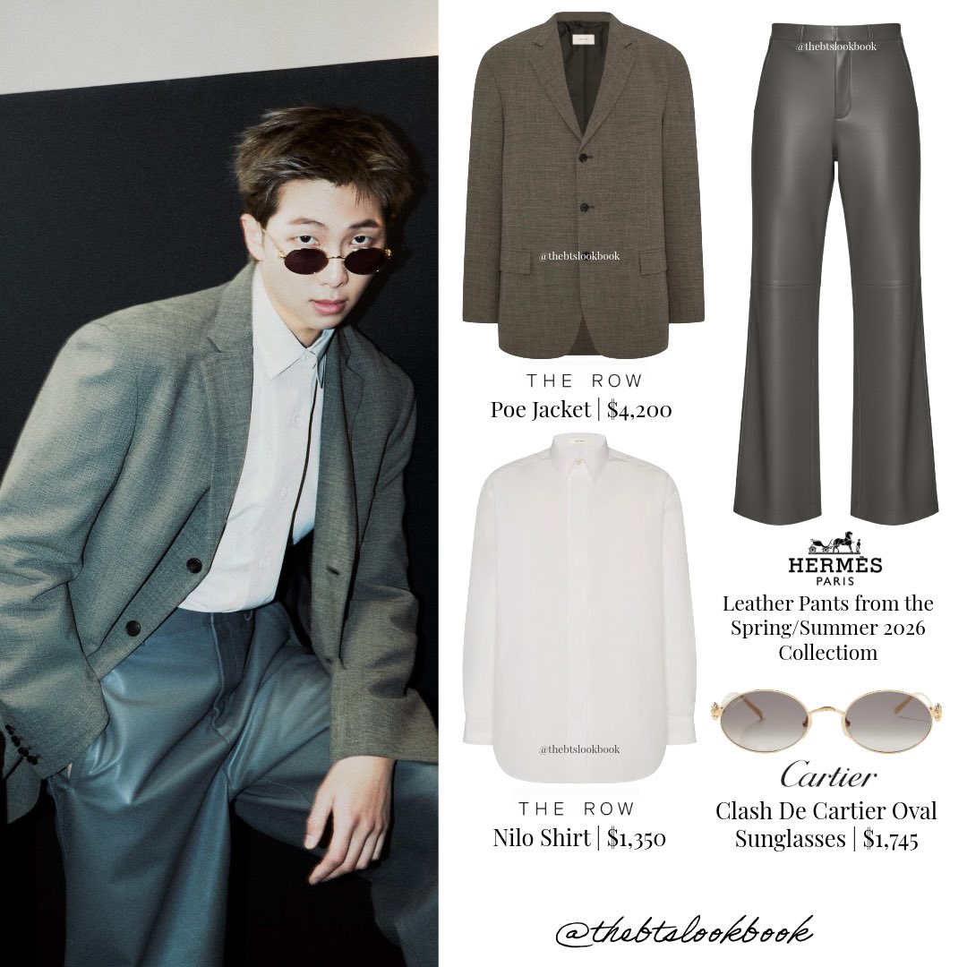 Namjoon for <a href="/GQMagazine/">GQ Magazine</a> wearing The Row, Hermès and Cartier

#BTS #RM #namjoon #kimnamjoon #김남준 #ARMY #방탄소년단  #rmstyle #thebtslookbook #TheRow #Hermes #Cartier #ootd #BTSxGQ 

BTS FOR GQ MAGAZINE
RM FOR GQ MAGAZINE