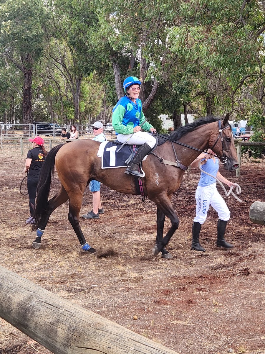 Race 3 at Wandecla,  Dynamite Bay the old timer gets home for Jodie Hill and Trainer Alan Smith