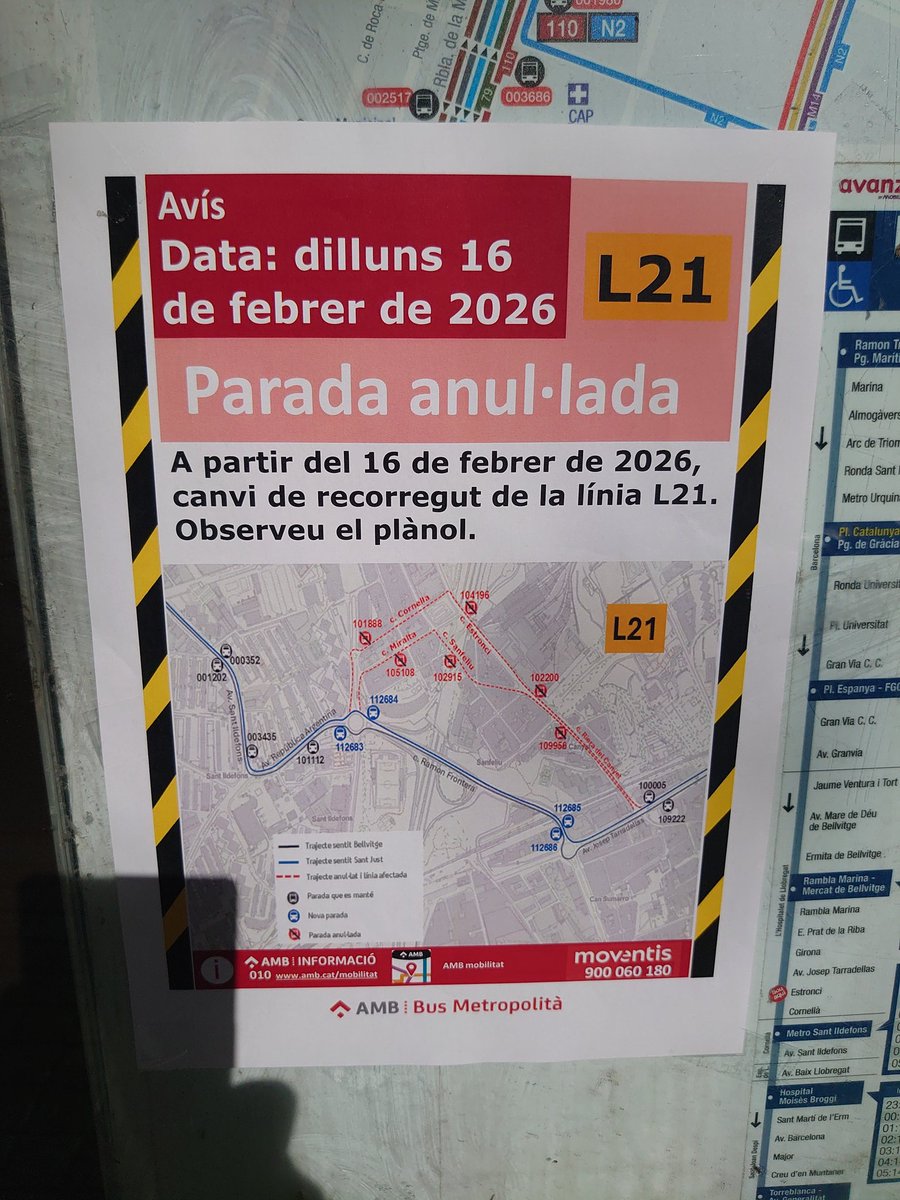 Otro gran cambio que pasará el lunes 16 de febrero: se reestructurará las líneas L20 y L21 por los barrios de Sanfeliu y Sant Ildefons. La L20 deja de ir por Sant Ildefons y se acerca más directamente a Esplugues por la Av.Electricidad y la L21 deja de circular por el B° Sanfeliu