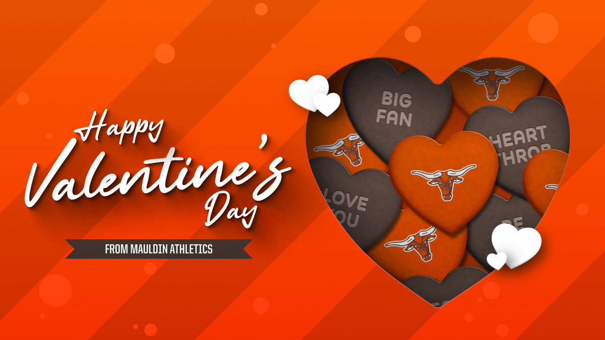 Spreading Mauldin pride and Valentine's Day cheer! Thank you for being part of our athletics family. Have a wonderful day! ❤️ 🤎🧡
