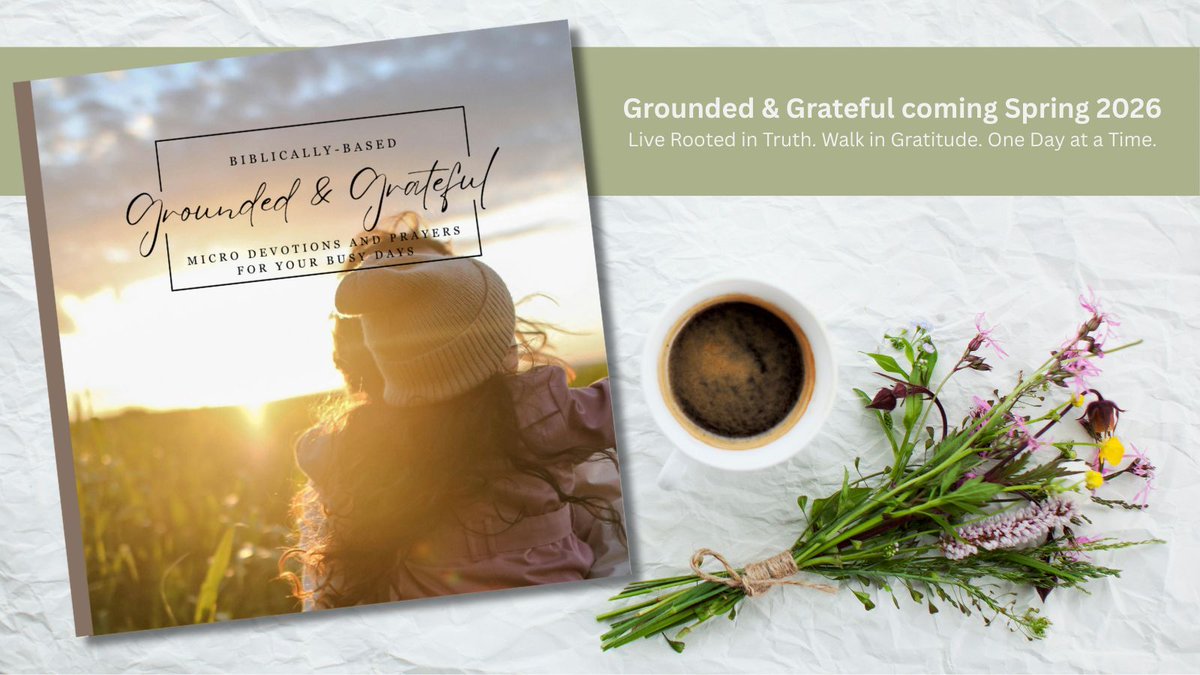 InstaEncourage's tweet photo. 🌷 This Mother’s Day, give more than flowers. Grounded &amp; Grateful offers 6 months of #Scripture, micro #devotions &amp; #prayers to anchor her heart and cultivate #gratitude daily. A #gift that keeps giving long after the day has passed. 🔗 https://t.co/9bCXM9gns2
 #MothersDayGift https://t.co/dsF29I74Fb