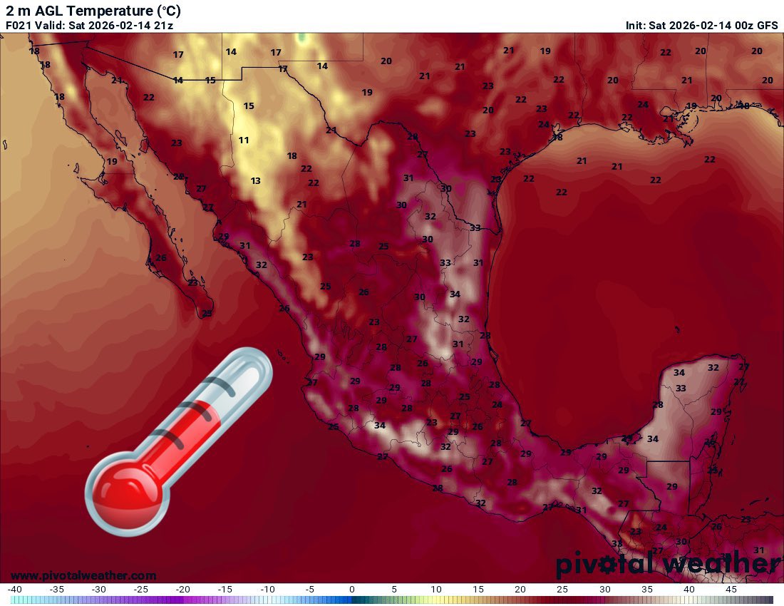 24_morelos's tweet image. SÁBADO DE CALOR INTENSO; DOMINGO BAJA LA TEMPERATURA

Este sábado se prevén hasta 40°C o más en estados como Michoacán y Guerrero por efecto Föhn y anticiclón.

En #Morelos podrían alcanzarse 35-40°C.
El domingo se espera un refrescamiento. 🌡️ #Calor #Invierno 

Detalles con