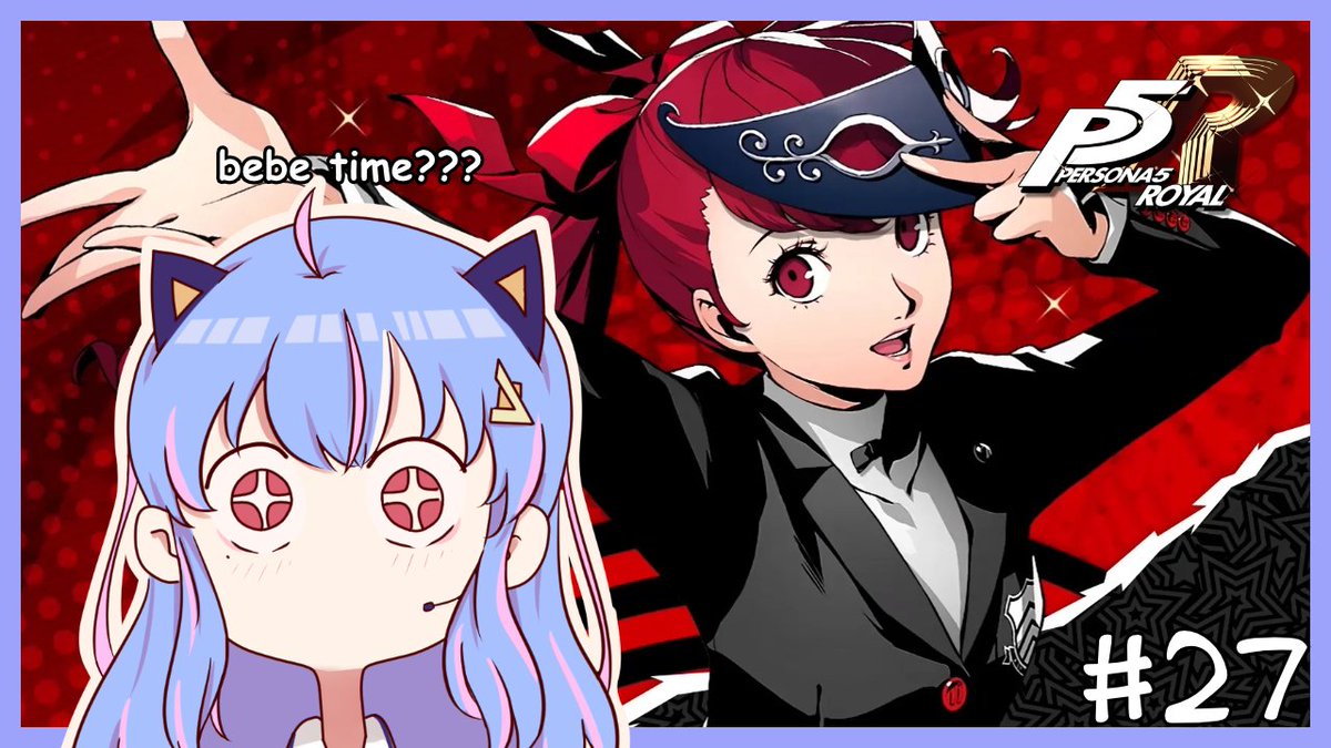 PataPonProj's tweet photo. PonPataPonPonPon~

Bebe time this valentine's day??? #persona5royal 

Live now!

https://t.co/CbmCbamXCM

#PataLive #PHVtuber #VTuber https://t.co/F90CnKyJm2