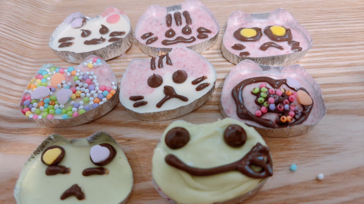 配信遊びきてくれてありがとおおおおお！！ 女児チョコ！上手くできた