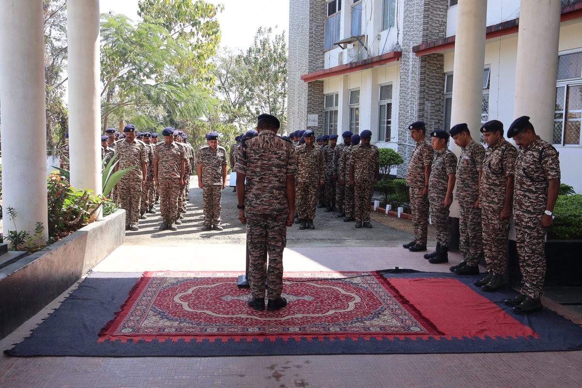 Commandant58Bn's tweet photo. Today, troops of 58 Bn paid heartfelt tributes to brave martyrs of Pulwama attack in J&amp;K on 14-02-19, observing 2 minute of silence in their honor. Their supreme sacrifice will forever remain etched in our hearts. Their valor, courage and devotion continue to inspire generations. https://t.co/CbhnUbBI8s
