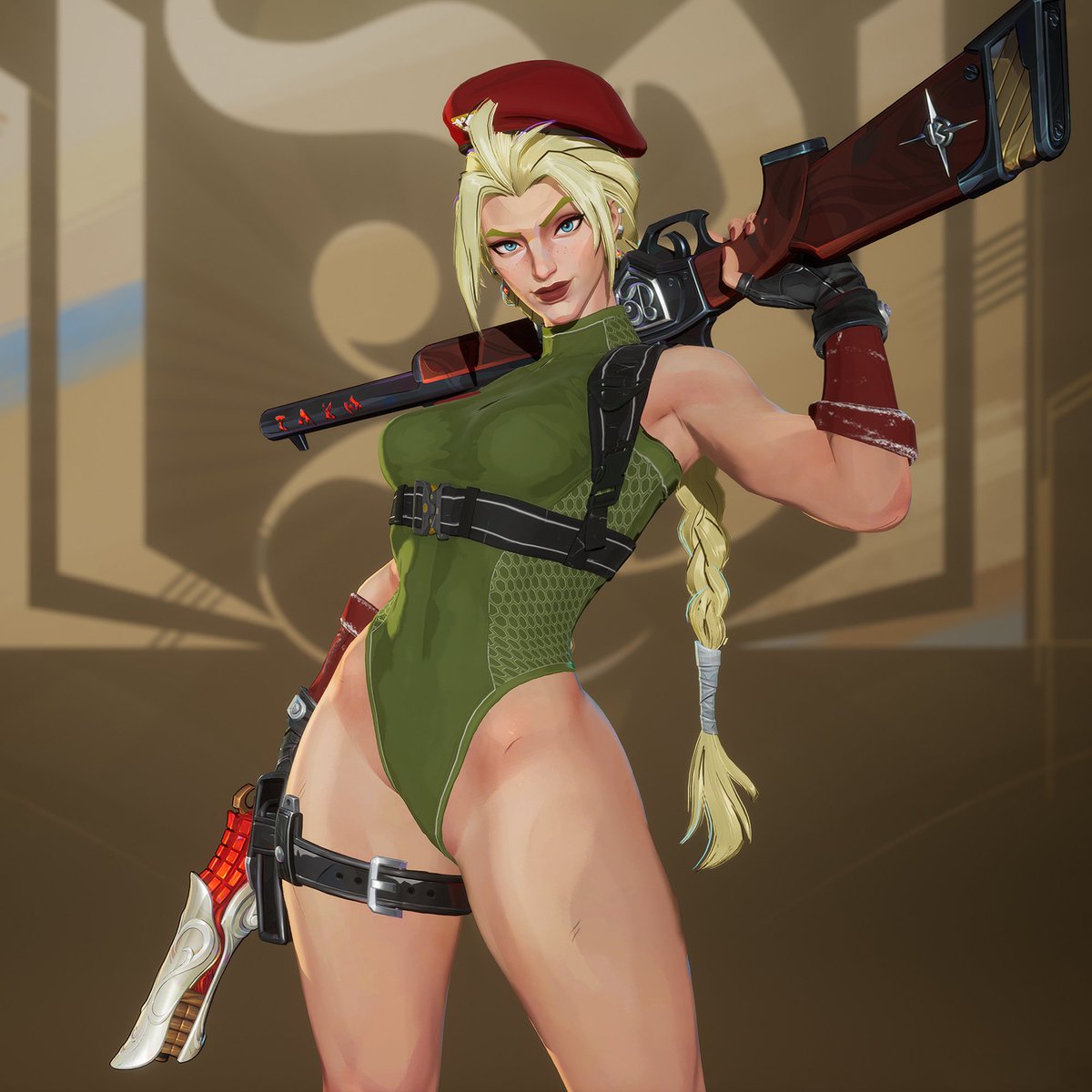 Mythic2Noob's tweet photo. What should we call her???
Cammy Bloodstone or Emma White 🤔
#MarvelRivals #StreetFighter6 https://t.co/fdOLc9DY6S