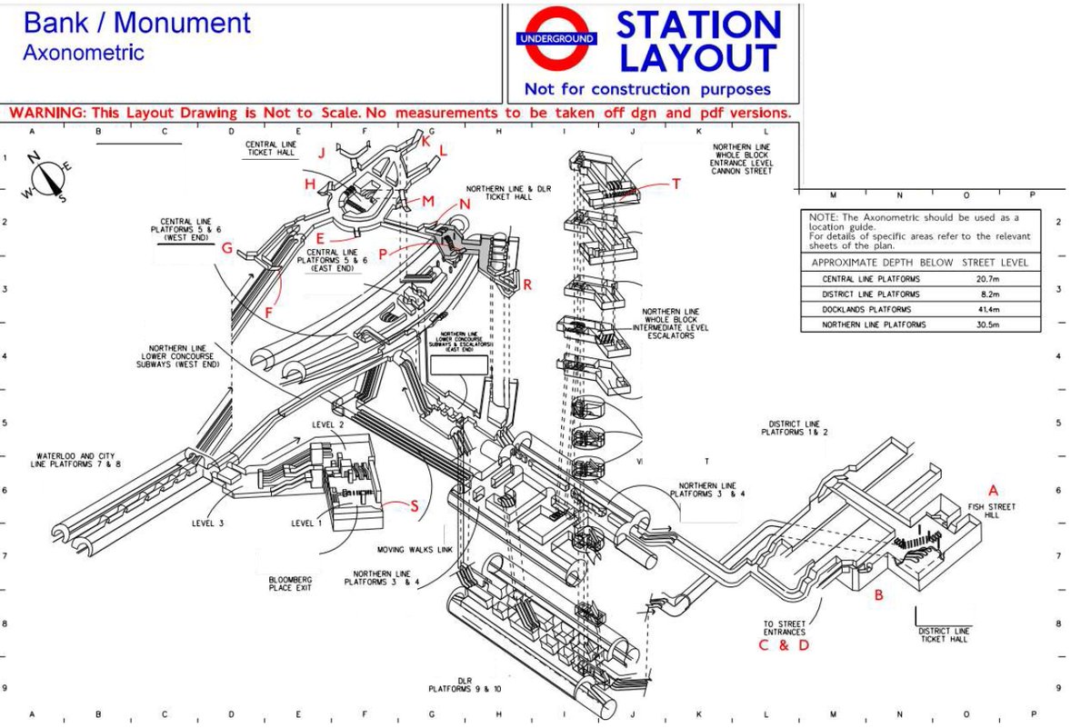 CLondoner92's tweet photo. There are many more axonometric drawings of London’s transport system that have been released following multiple FOI requests. ⦵🚇🗺️ https://t.co/72sAdDsaSR