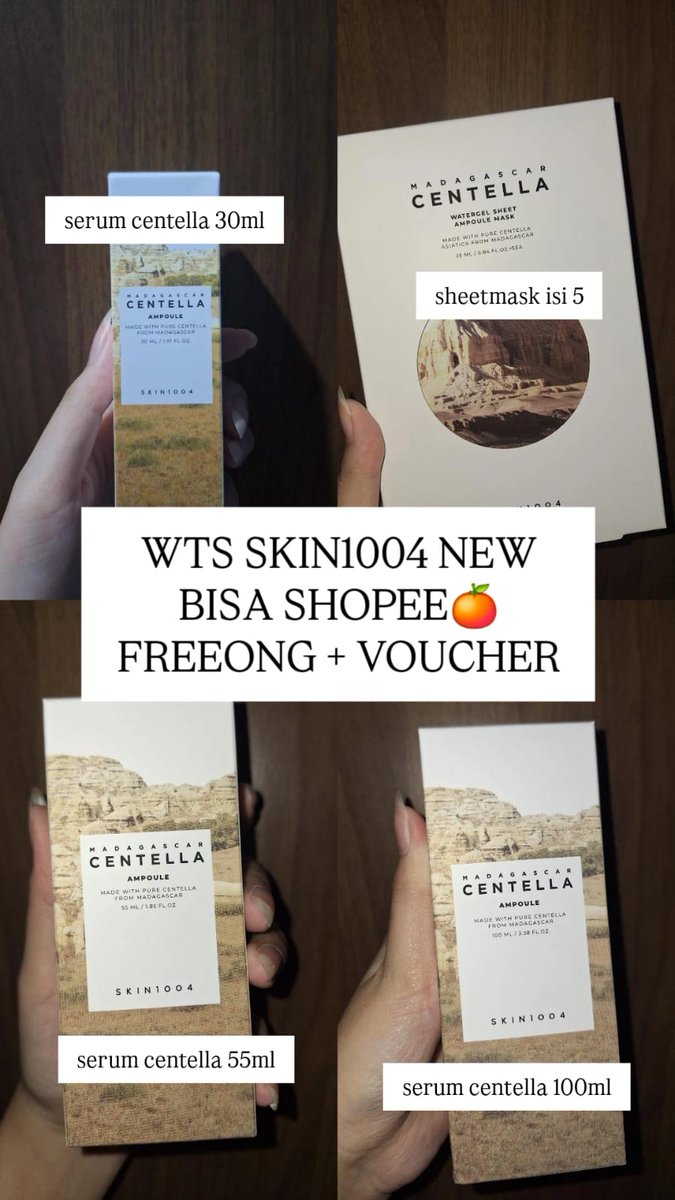 JAEM1ND's tweet photo. wts skin1004 NEW segel

- ampoule centella 30-100ml (30k-92k)
- sheetmask (50k)
- ampoule biru (65k)
- mineral botanica fw (20k)
- mineral botanica face mist (20k)

https://t.co/mNc2xRzbak
inc admin 🍊✔️

t. wtb sell jual hyalucica want to buy beli mau skin 1004 skin1004 angel https://t.co/EXOUR5i1qQ