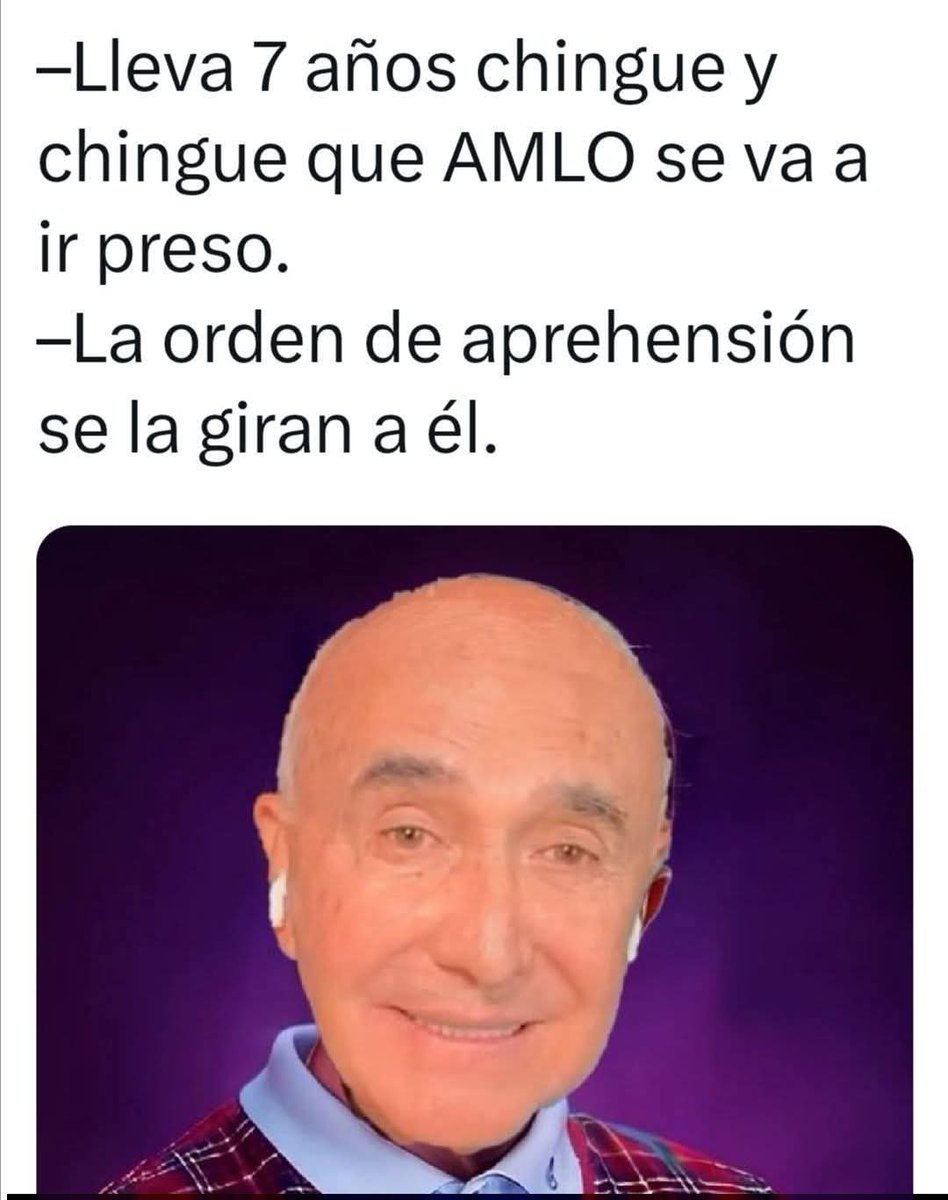 Y lo denuncia un priísta si entre ellos mismos no se soportan, Pedro Ferriz si este hdsptm lame huevos de Trum una celda ya lo espera🤣