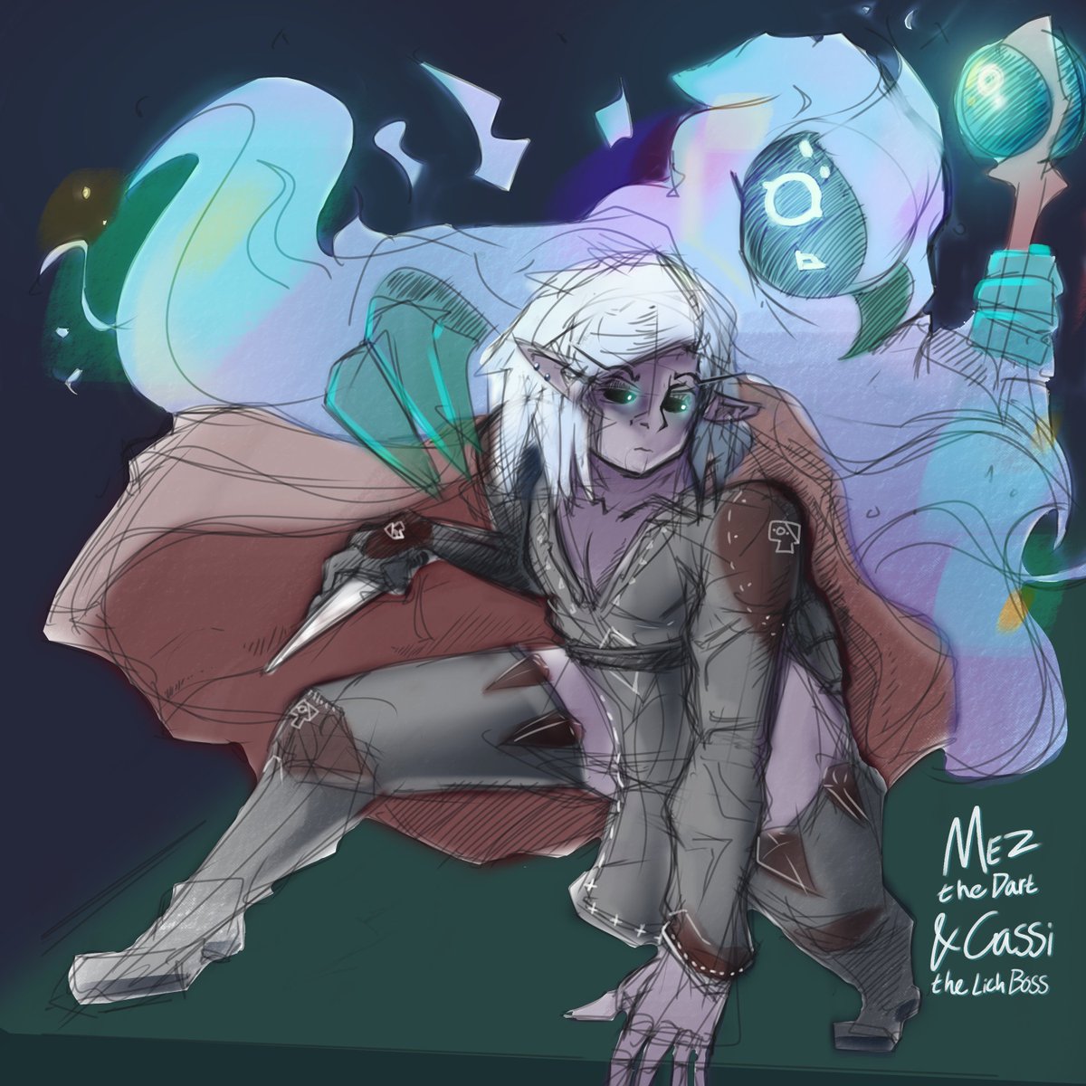 Caper2975's tweet photo. Been really enjoying a new set of brushes, it's a bit rougher than my usual stuff but aiming to improve that!

#dndart #OCArt #digitalart #characterart https://t.co/3KbSb605PI