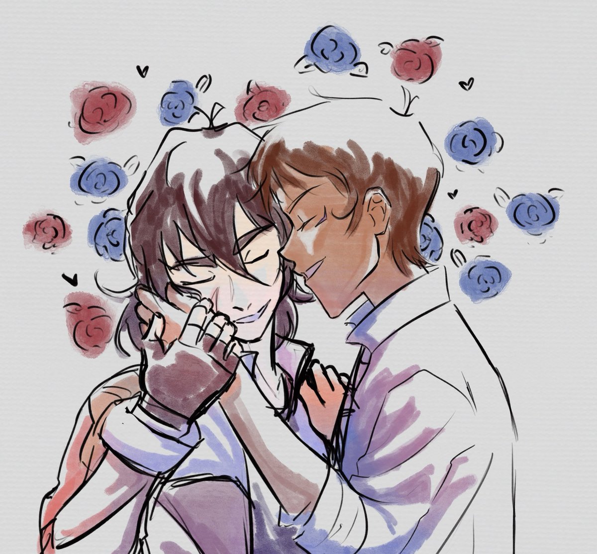 quick doodle of the lovebirds for valentine’s day!! ❤️💙

#klance #keithkogane #lancemcclain #rkgk