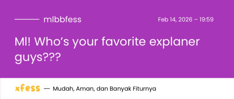 Mobile Legends Menfess tweet media