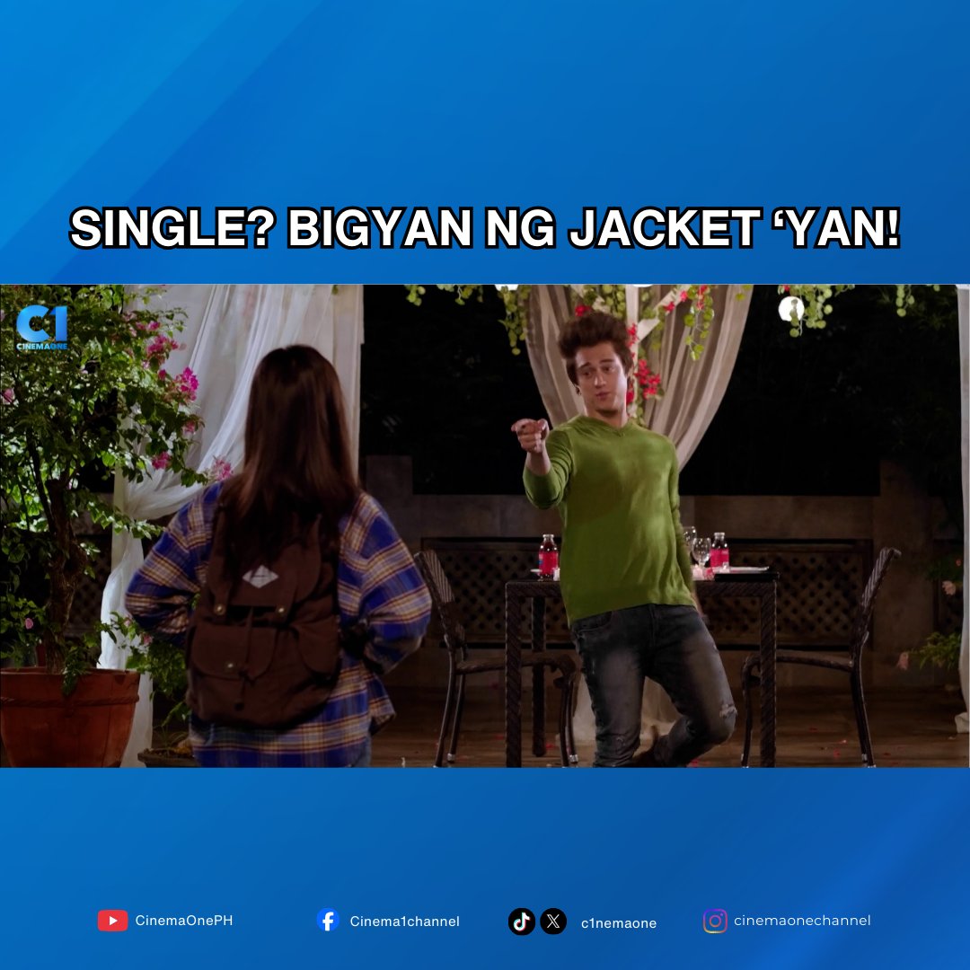 Comment diyan ‘yung mga single today! 😅

🎥 Just The Way You Are
🌟Catch your favorite local movies here on Cinema One! 💙
Available on Sky Cable Ch 56, Cignal Ch 45, GSat Ch 14, &amp; other provincial cable operators.
And follow our social media accounts for free full movies