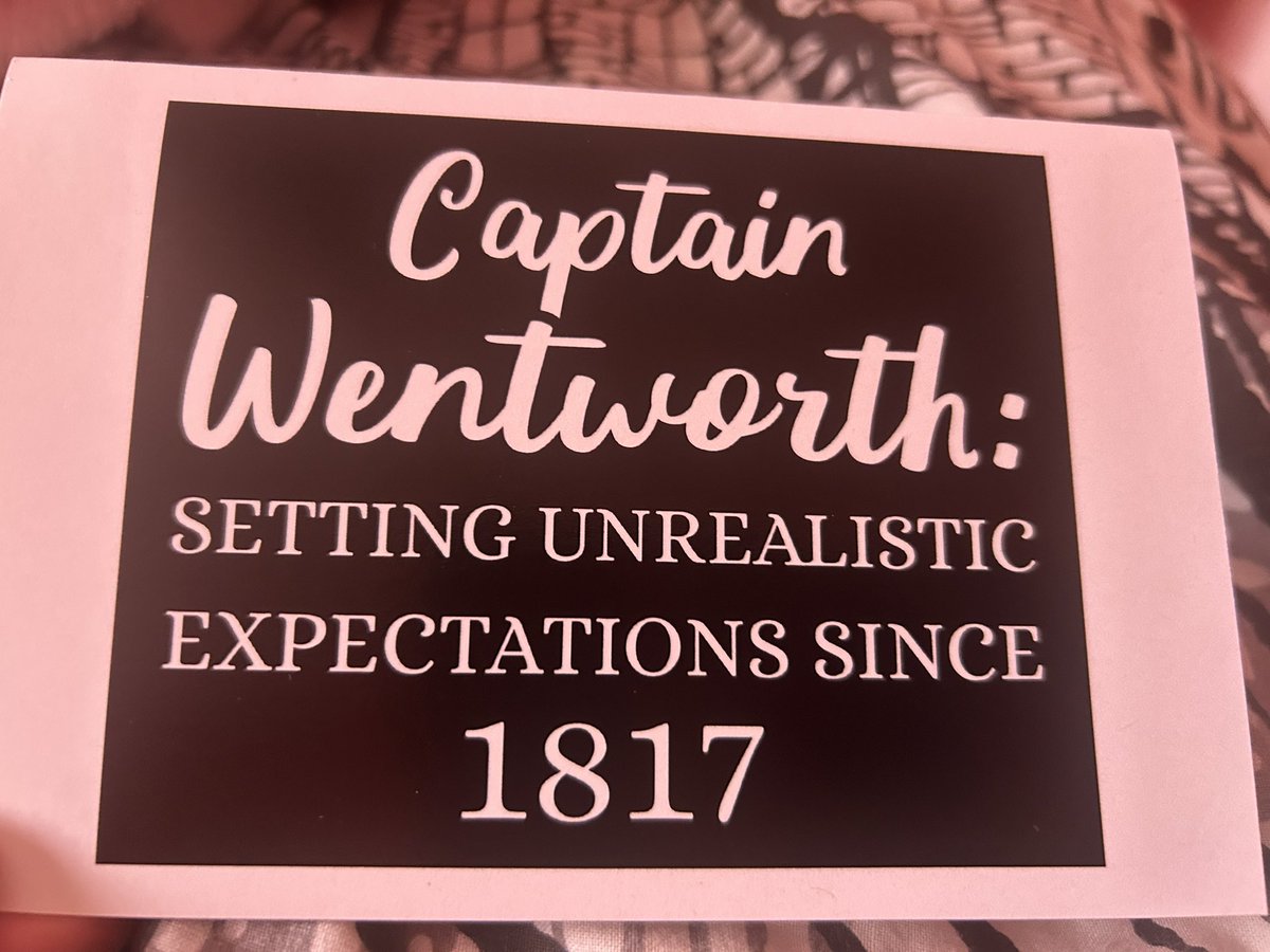 We don’t really do St Valentine’s Day but Craig got me this card which made me laugh a lot! *sighs in Jane Austen*