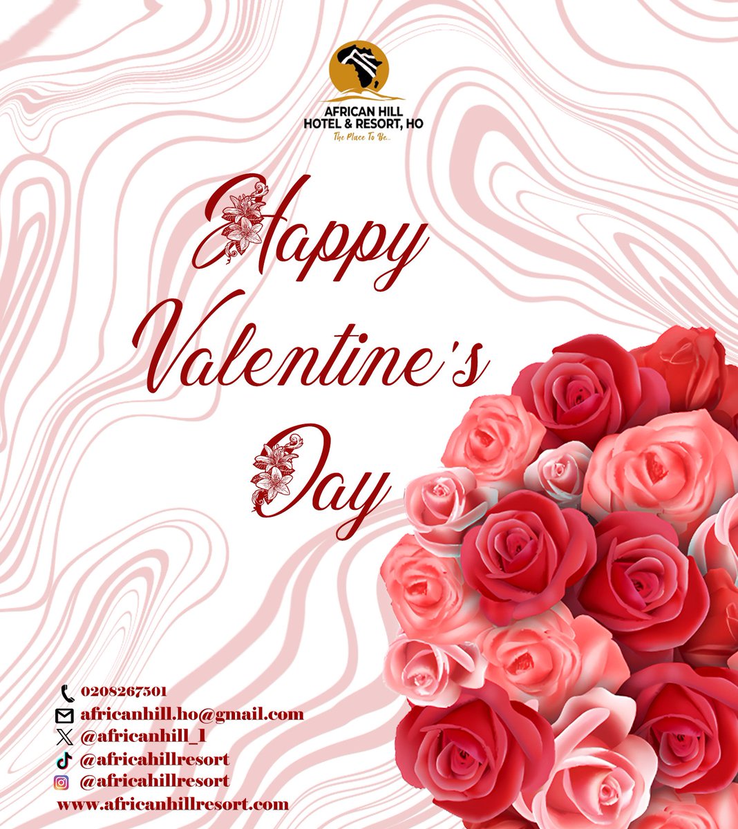 AfricanHill_1's tweet photo. Happy Valentine’s Day ❤️
Love is in the air at African Hill Resort. Whether you’re celebrating with someone special or treating yourself, we wish you a day filled with happiness and beautiful moments.

For more Information contact: 020 826 7501 https://t.co/jcTnLe9o8W