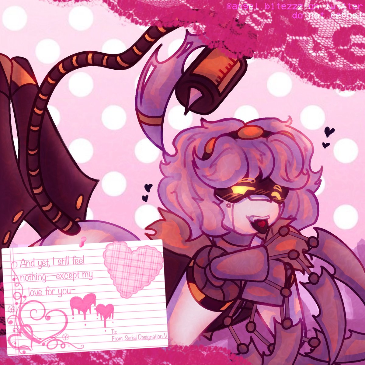 will you be their valentine ?
ꉂ(˵˃ ᗜ ˂˵)⸝♡

#ValentinesDay #murderdrones #SerialDesignationN #SerialDesignationJ #SerialDesignationV #mdtwt