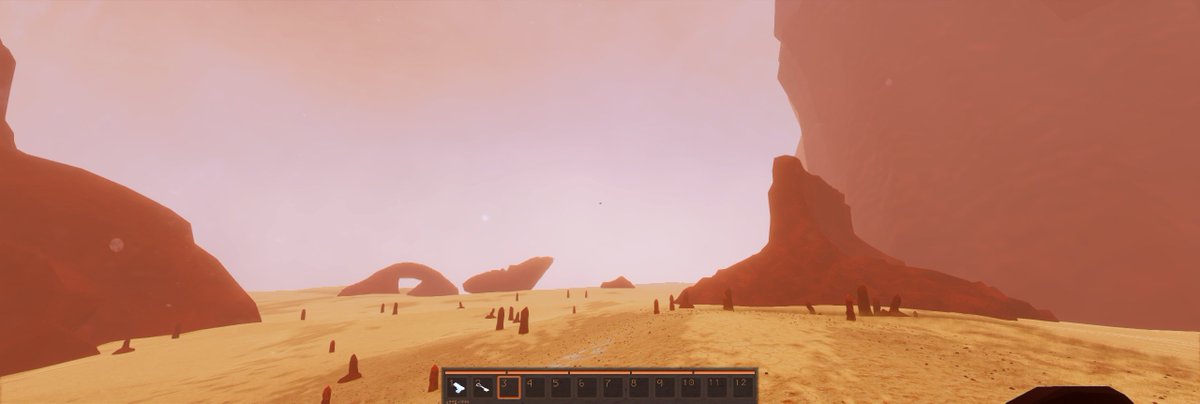 DreamingSaints's tweet photo. added rocks to wasteland. many sizes. with LODs
game renders 4k entities (3.2ms on render) with 9k scripts (networked, 1.9ms on logic) totaling in stable 120+ fps for now
#COLLAPSEMACHINE #indiedev #gamedev #Unity #openworld https://t.co/Iz5kKjpWcg